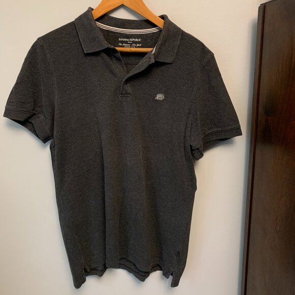 Charcoal Gray Polo by Banana Republic - Picture 4 of 5